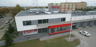 Spalio 8 dieną Suvalkuose atidarytas naujasis gaisrinės pastatas