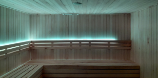 Sausoji sauna Suvalkų vandens parke po renovacijos – naujas apšvietimas ir įranga