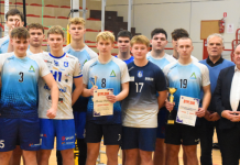 Technikos mokyklų komanda vėl tapo Suvalkijos vyrų tinklinio čempione