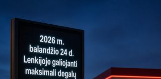 Naujos didžiausios degalų kainos Lenkijoje nuo 2026 m. balandžio 24 d. Naujos didžiausios degalų kainos Lenkijoje nuo 2026 m. balandžio 24 d.