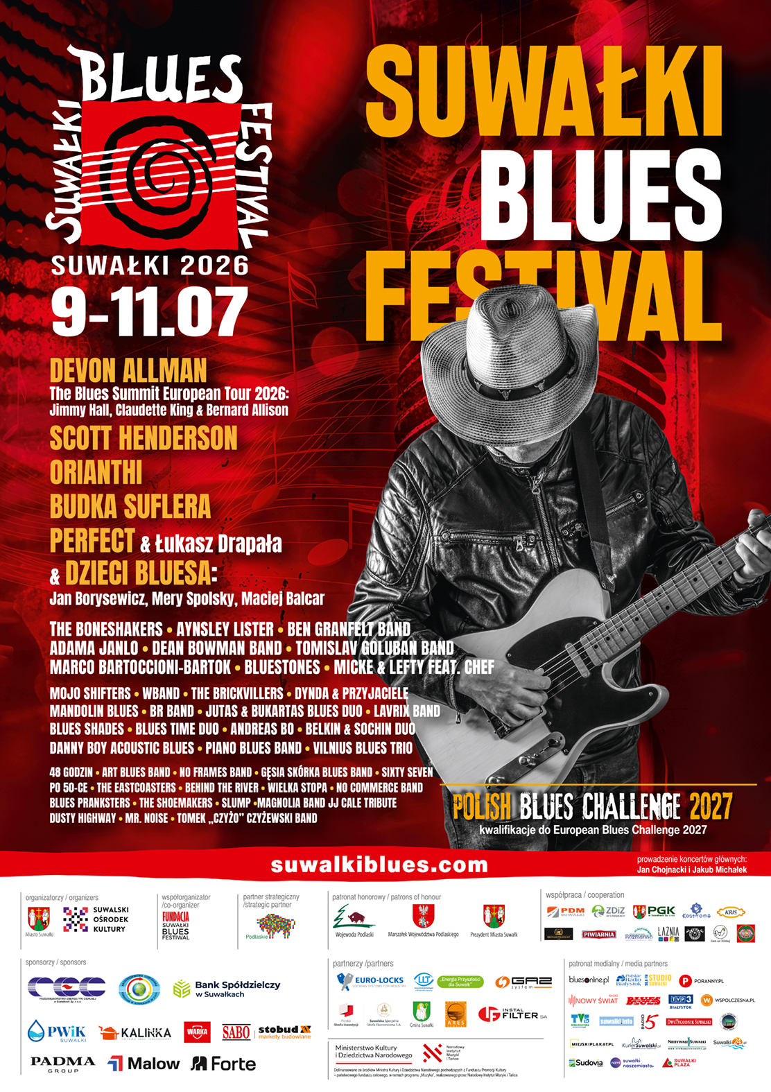 Suwałki Blues Festival 2026 – liepos 9–11 d. Suvalke