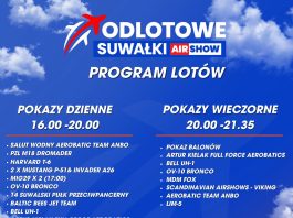 Įspūdingas „Suwałki AIR SHOW 2026“: informacija apie programą ir bilietus Įspūdingas „Suwałki AIR SHOW 2026“: informacija apie programą ir bilietus