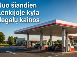 Šiandienos degalų kainos Lenkijoje. Nuo rugsėjo 1 d. benzinas ir dyzelinas smarkiai pabrango